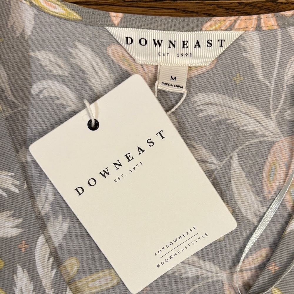 DownEast Gray Floral Midi Dress - Picture 2 of 3